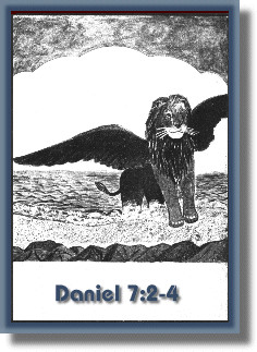 Lion of Babylon, Daniel 7:2-4